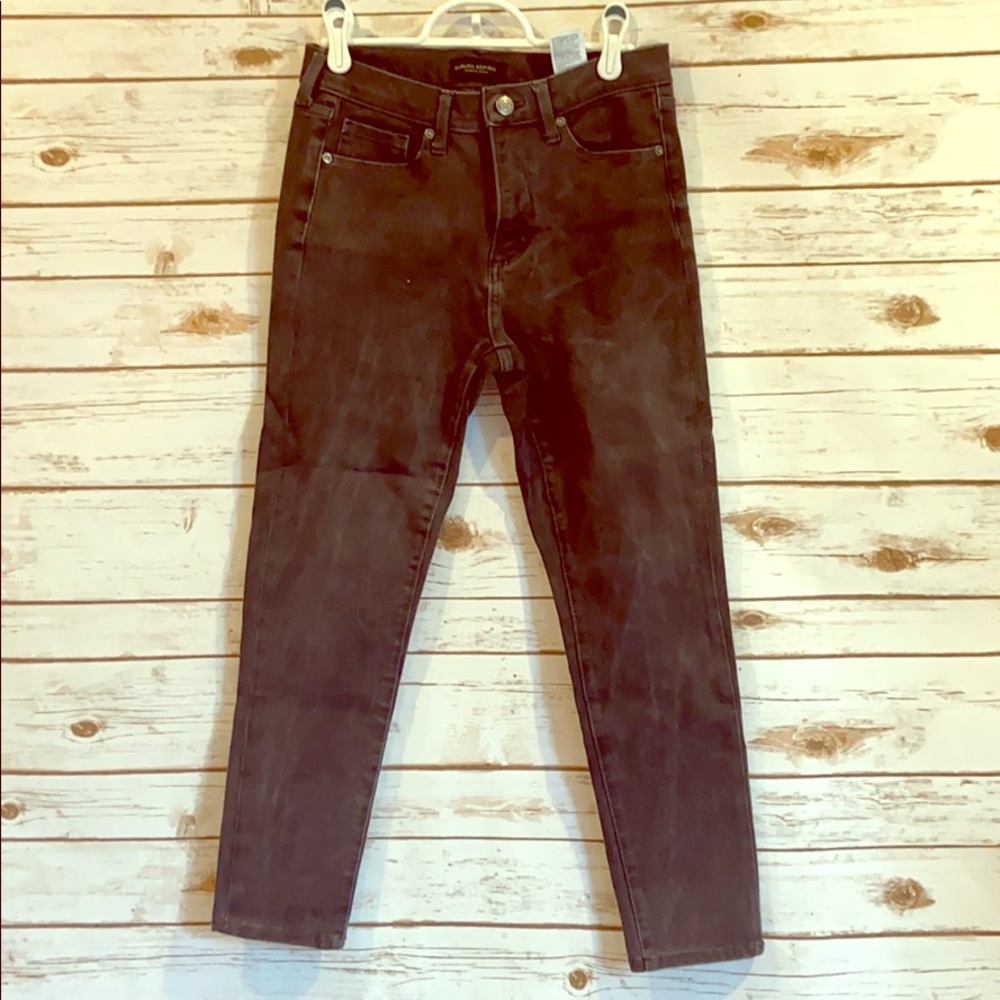 bR high rise skinny jeans. Grey denim